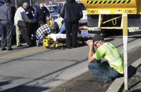 Garbage Truck backing accident